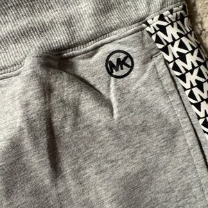 Michael Kors Gray Track Pants with Black Logo Detail